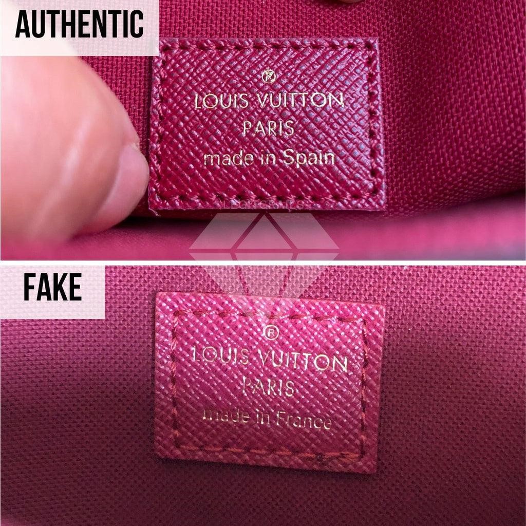 LV replica stamp real vs fake