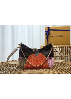Louis Vuitton LVxYK Boulogne Hobo Shoulder Bag with colorful Pumpkin print m46470 
