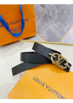 Louis Vuitton LV Everyday 30MM Reversible Belt Black Calf Leather