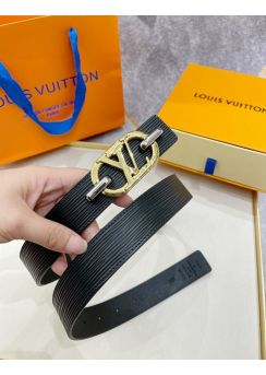 Louis Vuitton LV Everyday 30MM Reversible Belt Black Epi Leather