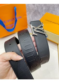 Louis Vuitton LV Initials 35MM Belt Black Leather 