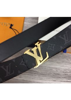 Louis Vuitton Belt LV Shake Reversible 40MM Belt Black Monogram Canvas 
