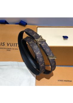 Louis Vuitton Belt LV initiales Belt 20MM Monogram Canvas 