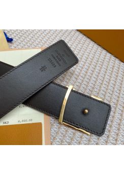 Louis Vuitton LV Pyramide Cities Exclusive Reversible Monogram Canvas Leather Black Belt 
