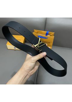 Louis Vuitton LV Initiales Leather Belt Black 40MM