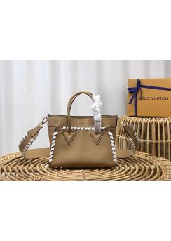 Louis Vuitton On My Side PM Beige Leather Tote Shoulder Bag M21585