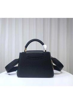 Louis Vuitton Capucines BB Black Leather Chain Bag M21643