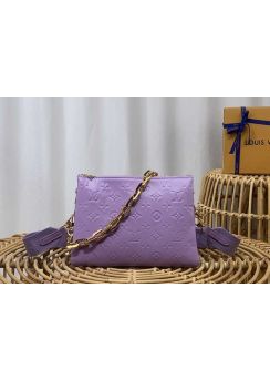 Louis Vuitton Coussin PM Purple Monogram Leather Shoulder Crossbody Bag M21650 