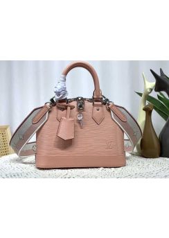Louis Vuitton Alma BB Crossbody Bag Rose Trianon Pink Epi Leather M21682 