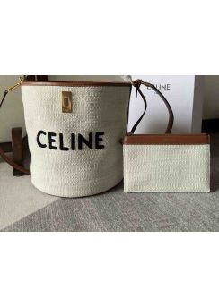 Celine Bucket 16 Bag Textile with Celine Jacquard 195573