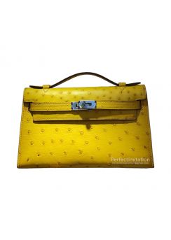 Hermes Mini Kelly Ostrich Leather Top Handle Bag Hermes Luxury Bags 254984