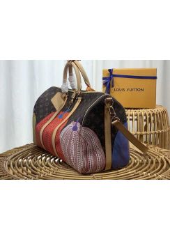 Louis Vuitton LVxYK Keepall 45 Travel Bag with colorful Pumpkin print m46471 