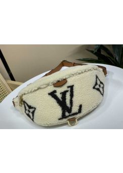 Louis Vuitton Bumbag Waist Bag Cream Shearling M23715 