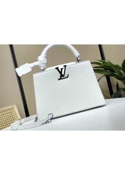 Louis Vuitton Capucines BB White Leather Bag M48865
