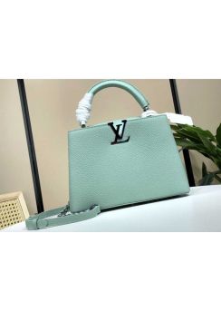Louis Vuitton Capucines BB Light Green Leather Bag M48865