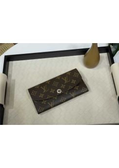 Louis Vuitton Emily Wallet Monogram Canvas and Pink Leather M61289
