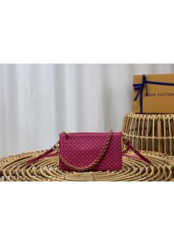 Louis Vuitton Lexington Pouch Fuchsia Pink Monogram Leather Chain Bag M82232