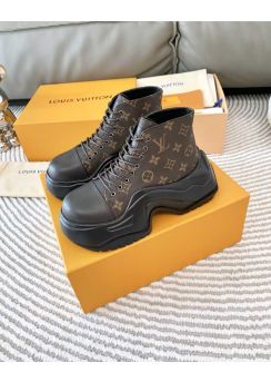 Louis Vuitton LV Archlight 2 Lace Up Ankle Boot Brown Monogram Canvas 35To41
