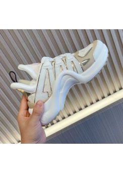 Louis Vuitton LV Archlight Sneakers White Beige Monogram Leather 35To41