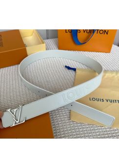 Louis Vuitton LV Attract Reversible Belt White 35MM 