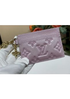 Louis Vuitton LV Charms Card Holder Purple Monogram Leather M82132