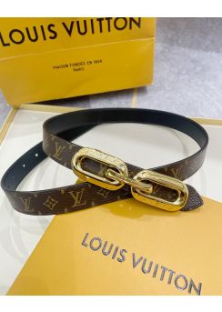 Louis Vuitton LV Circle Prime  20MM Reversible Monogram Canvas Belt