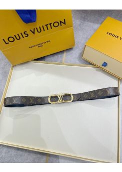 Louis Vuitton LV Circle Prime Belt 20MM Reversible Monogram Canvas 