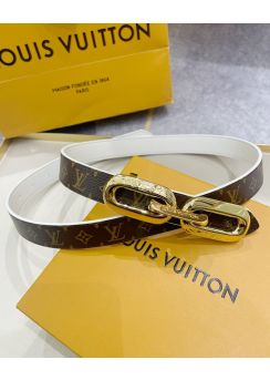 Louis Vuitton LV Circle Prime  Monogram Canvas Reversible Belt 20MM