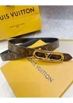 Louis Vuitton LV Edge Belt Reversible 25MM  Monogram Canvas