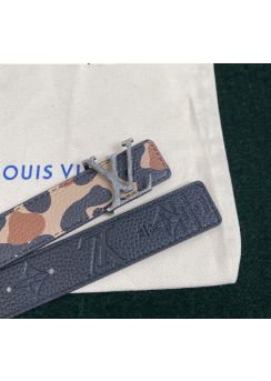 Louis Vuitton LV Iconic Reversible 30MM Belt Leopard Print 