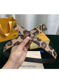 Louis Vuitton LV Iconic Reversible Belt Leopard Print 30MM