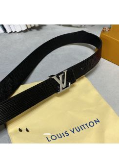 Louis Vuitton LV Initiales 30MM Black Epi Calf Leather Belt