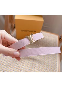 Louis Vuitton LV Initiales Pink Leather Belt 20MM
