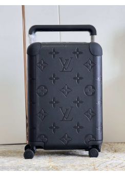 Louis Vuitton Horizon 55 Luggage Trolley Travel Case Black Monogram Leather M10100