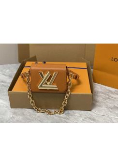 Louis Vuitton Twist Lock XL Shoulder Bag Brown Epi Leather M22296 16x19x8CM