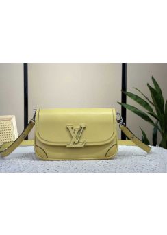 Louis Vuitton LV BUCI Flap Shoulder Bag Yellow Epi Grained Cowhide Leather M22618 