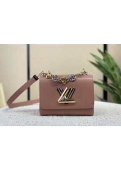 Louis Vuitton Twist PM Shoulder Crossbody Bag Rose Epi Leather M22768 