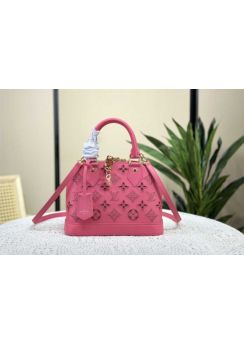 Louis Vuitton Alma BB Crossbody Bag Pink Monogram Calfskin M22878 