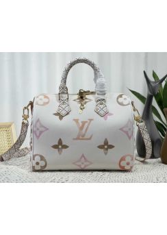 Louis Vuitton Speedy Bandouliere 25 Travel Bag Beige Monogram Canvas m22987