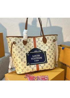 Louis Vuitton Neverfull MM Shopping Tote Bag Monogram Canvas M40995