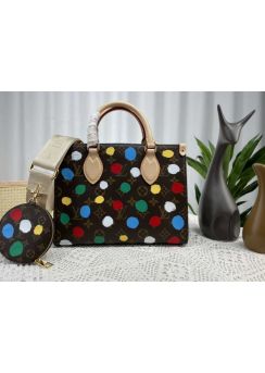 Louis Vuitton LVxYK OnTheGo PM Crossbody Bag Monogram Canvas with 3D Painted Dots m46380 
