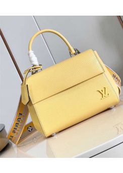 Louis Vuitton Cluny BB Top Handle Crossbody Bag Yellow Epi Leather M59134 