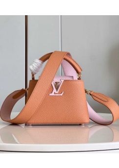 Louis Vuitton Capucines Mini Handbag Brown Leather M81409 
