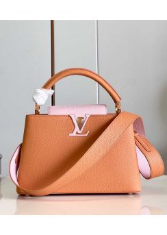 Louis Vuitton Capucines BB Handbag Brown Leather M81409