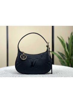 Louis Vuitton Mini Moon Hobo Shoulder Bag Black Monogram Leather M82425 