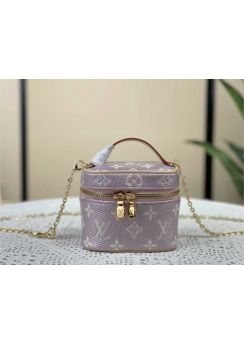 Louis Vuitton Micro Vanity Bag with Top Handle Pink Monogram Canvas M82467 