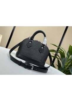 Louis Vuitton Nano Alma Black Epi Leather Two Handle Shoulder Bag M82403 