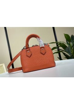 Louis Vuitton Nano Alma Orange Epi Leather Two Handle Shoulder Bag M82403 