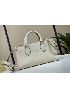 Louis Vuitton Onthego East West Cream White Epi Leather Shoulder Crossbody Bag M23640