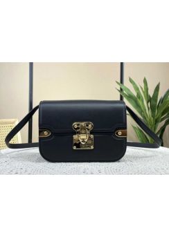  Louis Vuitton Orsay MM Black Leather Flap Shoulder Bag with Nlock M23645